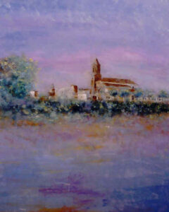 Vista de Cantillana Óleo sobre madera • 2003 102 x 80 cm.